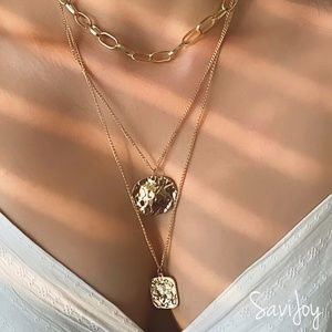 Gold Plated Greek Goddess Necklace